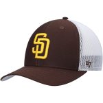mens 47 brownwhite san diego padres primary logo trucker snapback hat Collection - San Diego Padres Proshop Jerseys & Caps