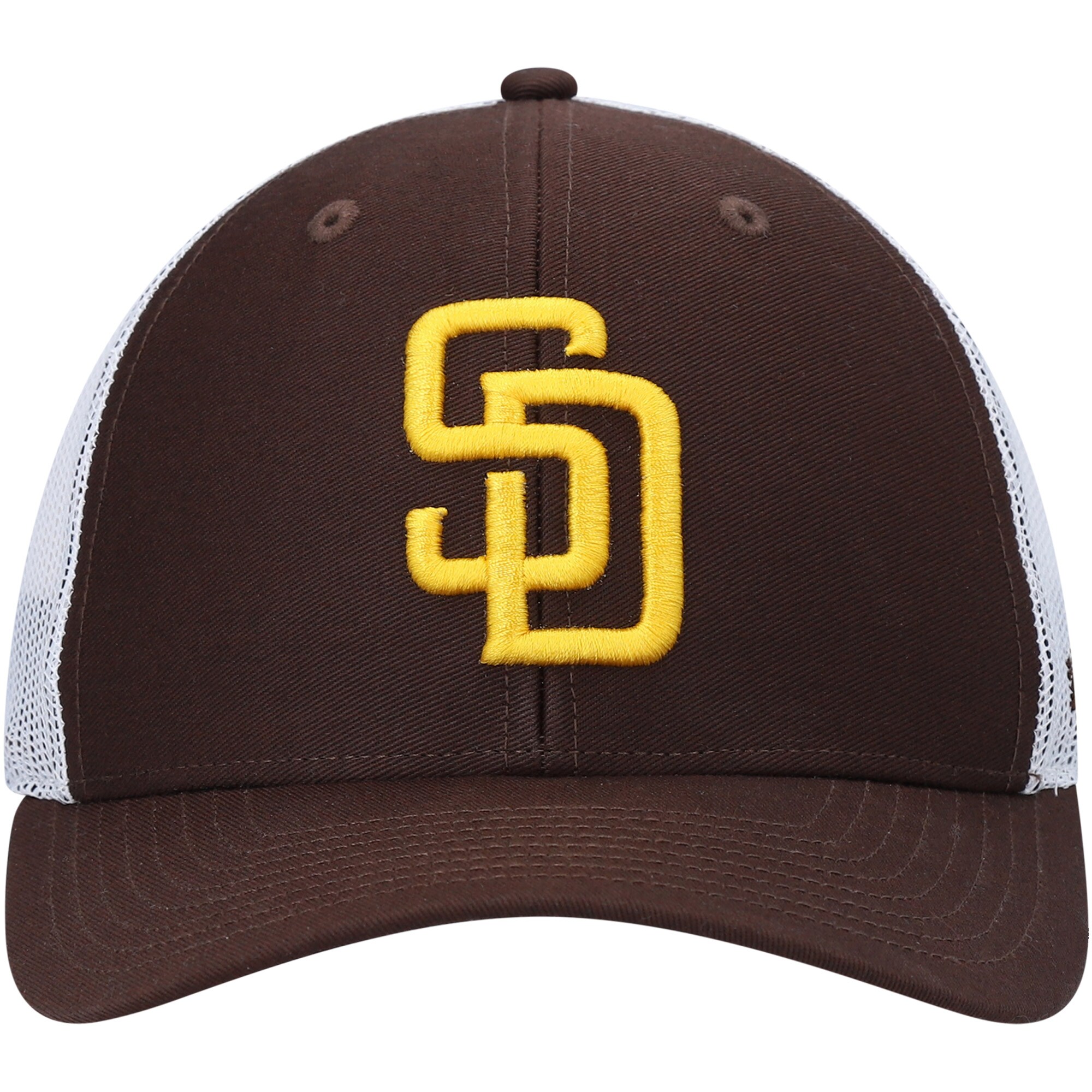 mens 47 brownwhite san diego padres primary logo trucker snapback hat Collection - San Diego Padres Proshop Jerseys & Caps