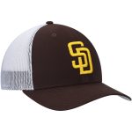 mens 47 brownwhite san diego padres primary logo trucker snapback hat Collection - San Diego Padres Proshop Jerseys & Caps