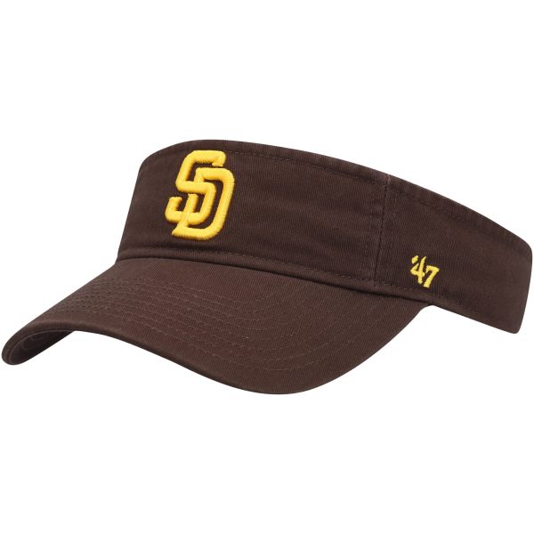 mens san diego padres 47 brown clean up adjustable visor Collection - San Diego Padres Proshop Jerseys & Caps