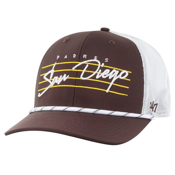 mens san diego padres 47 brown downburst trucker adjustable hat Collection - San Diego Padres Proshop Jerseys & Caps