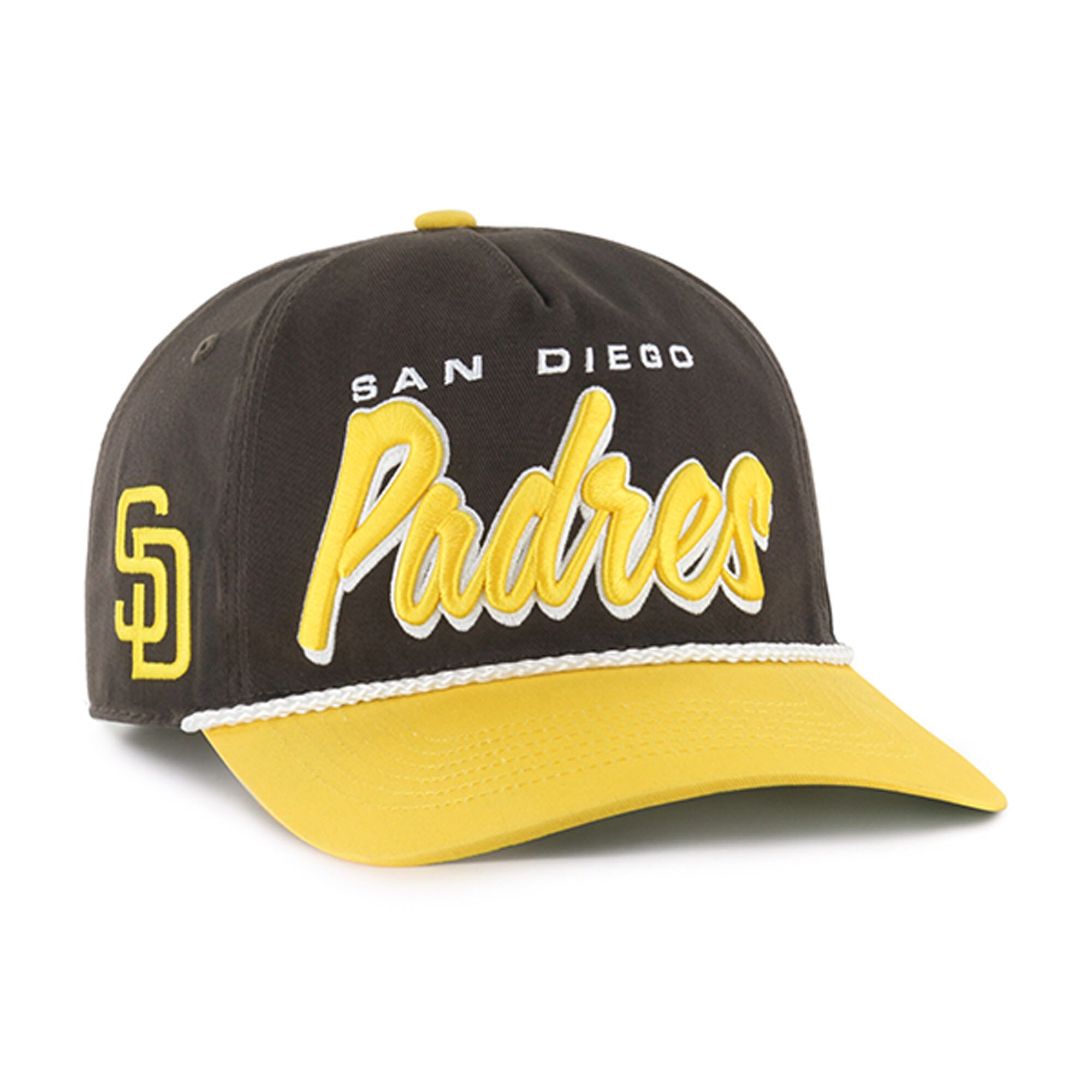 mens san diego padres 47 brown dropshadow rope hitch adjustable hat Collection - San Diego Padres Proshop Jerseys & Caps
