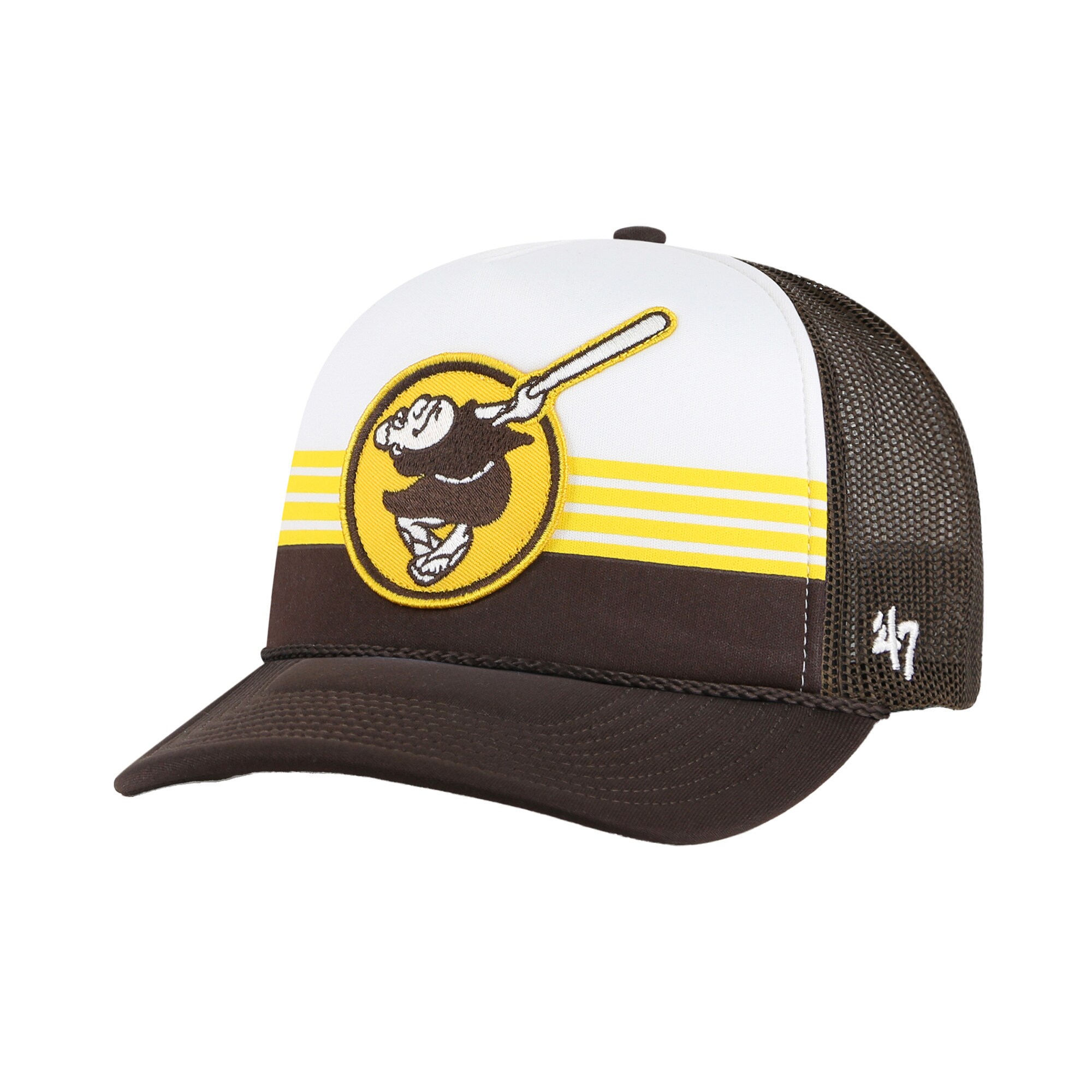 mens san diego padres 47 brown lift off foam front mesh trucker adjustable hat Collection - San Diego Padres Proshop Jerseys & Caps