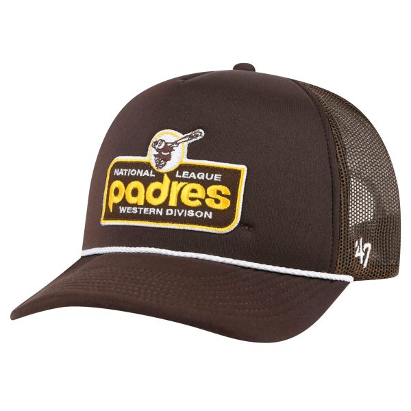 mens san diego padres 47 brown local patch foam front trucker adjustable hat Collection - San Diego Padres Proshop Jerseys & Caps