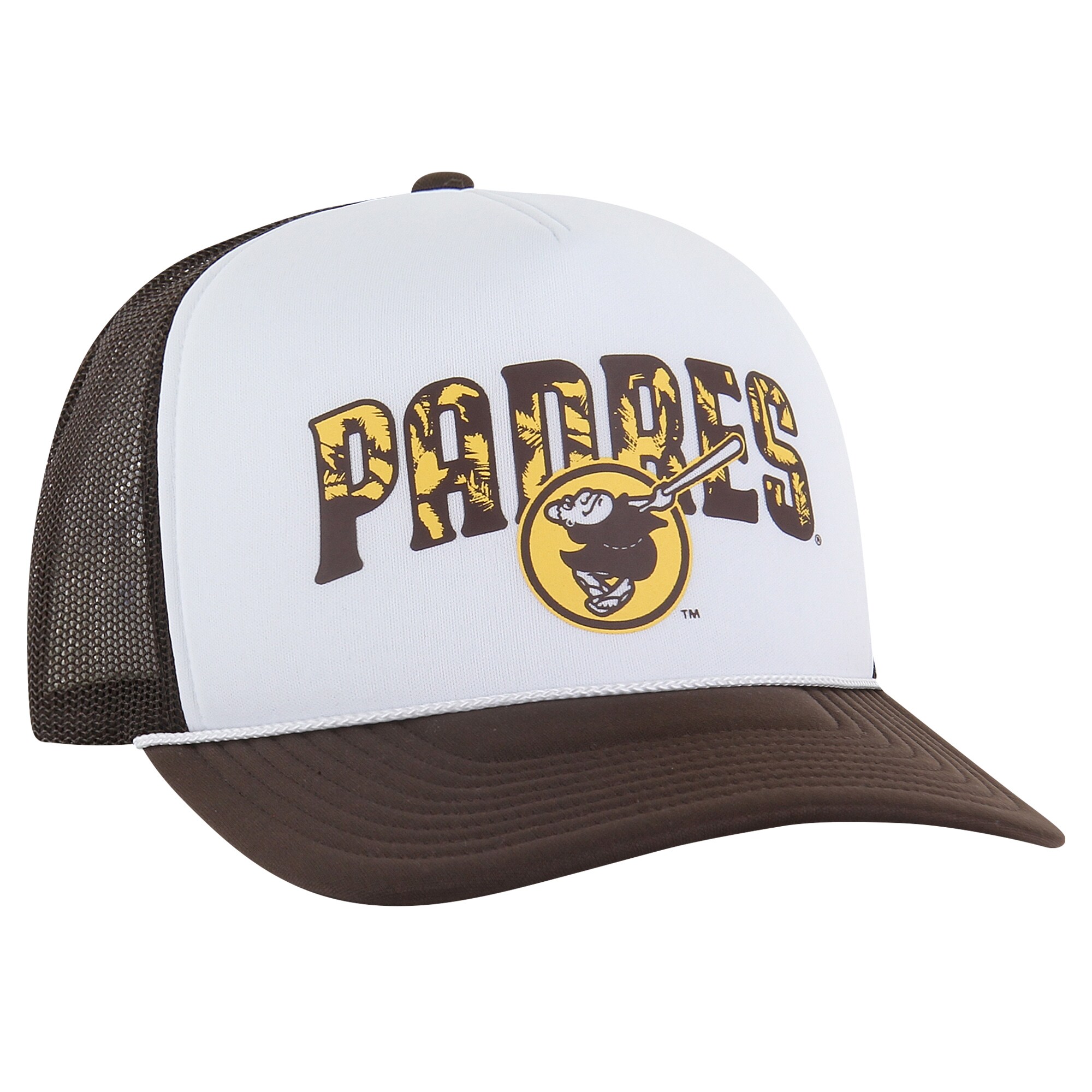 mens san diego padres 47 brown retro region foam trucker adjustable hat Collection - San Diego Padres Proshop Jerseys & Caps