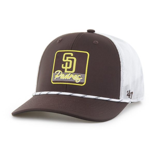 mens san diego padres 47 brownwhite scratch adjustable trucker hat Collection - San Diego Padres Proshop Jerseys & Caps