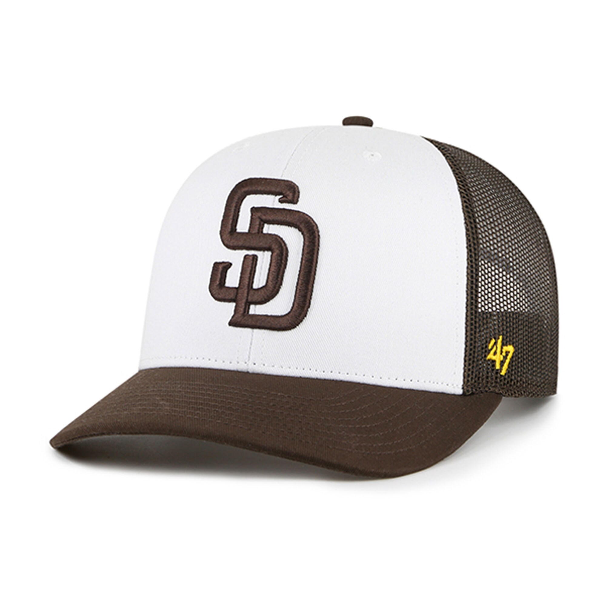 mens san diego padres 47 whitebrown freshman trucker adjustable hat Collection - San Diego Padres Proshop Jerseys & Caps