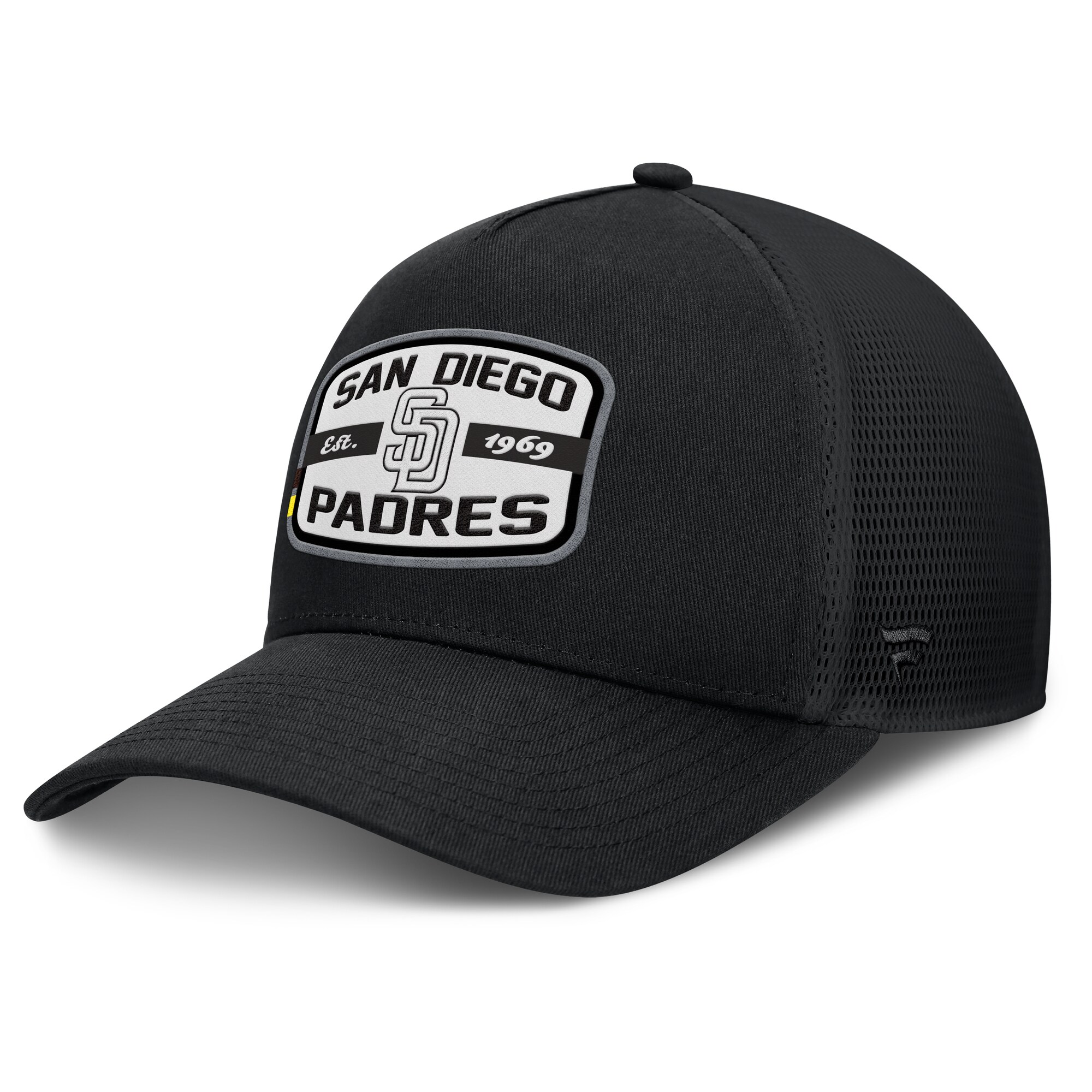 mens san diego padres fanatics black team patch a-frame trucker snapback hat Collection - San Diego Padres Proshop Jerseys & Caps