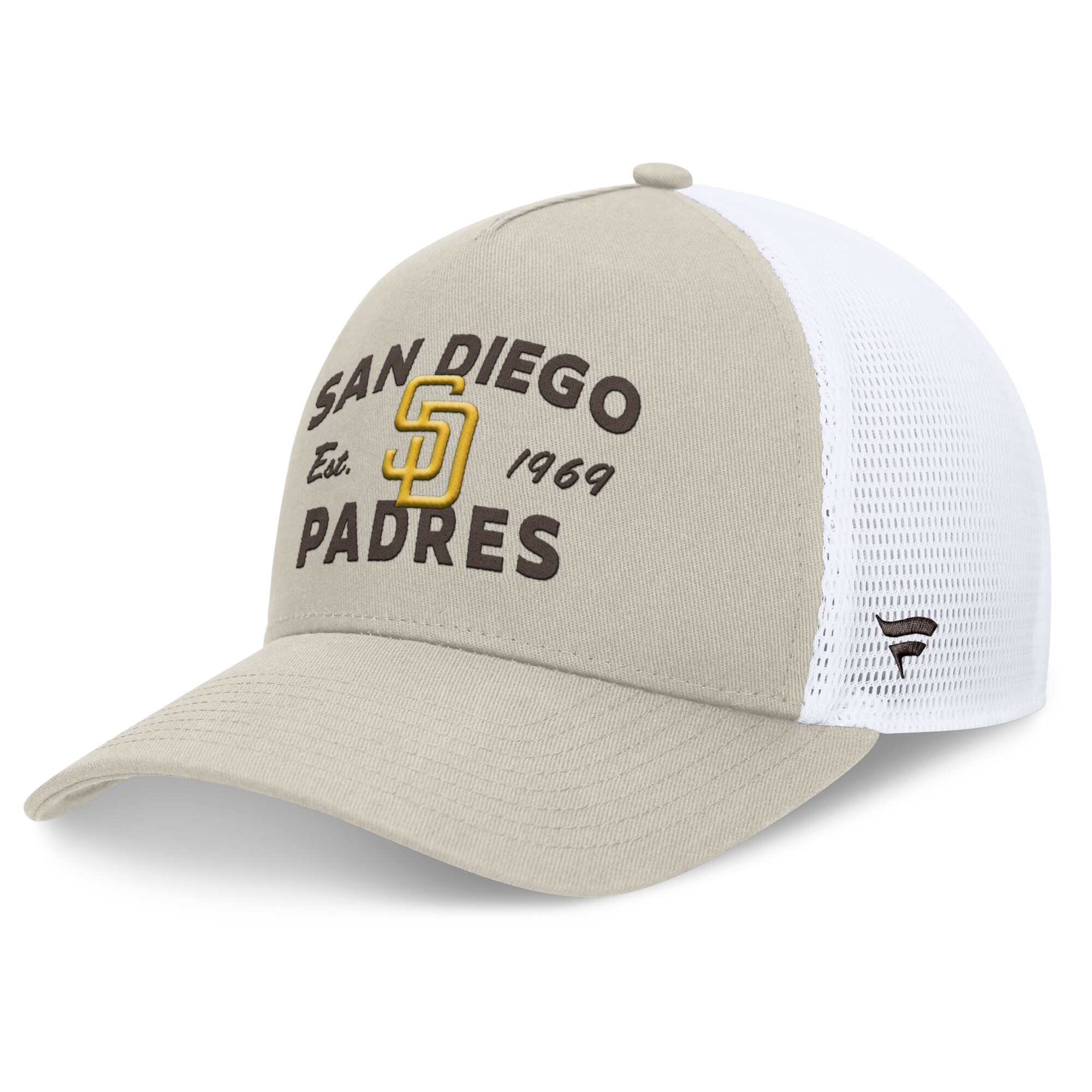 mens san diego padres fanatics stone a-frame trucker adjustable hat Collection - San Diego Padres Proshop Jerseys & Caps
