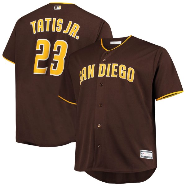 mens san diego padres fernando tatis jr. brown big  tall replica player jersey Collection - San Diego Padres Proshop Jerseys & Caps