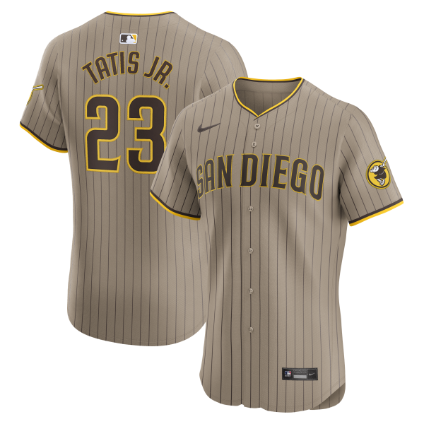 mens san diego padres fernando tatis jr. nike sand alternate elite player jersey Collection - San Diego Padres Proshop Jerseys & Caps