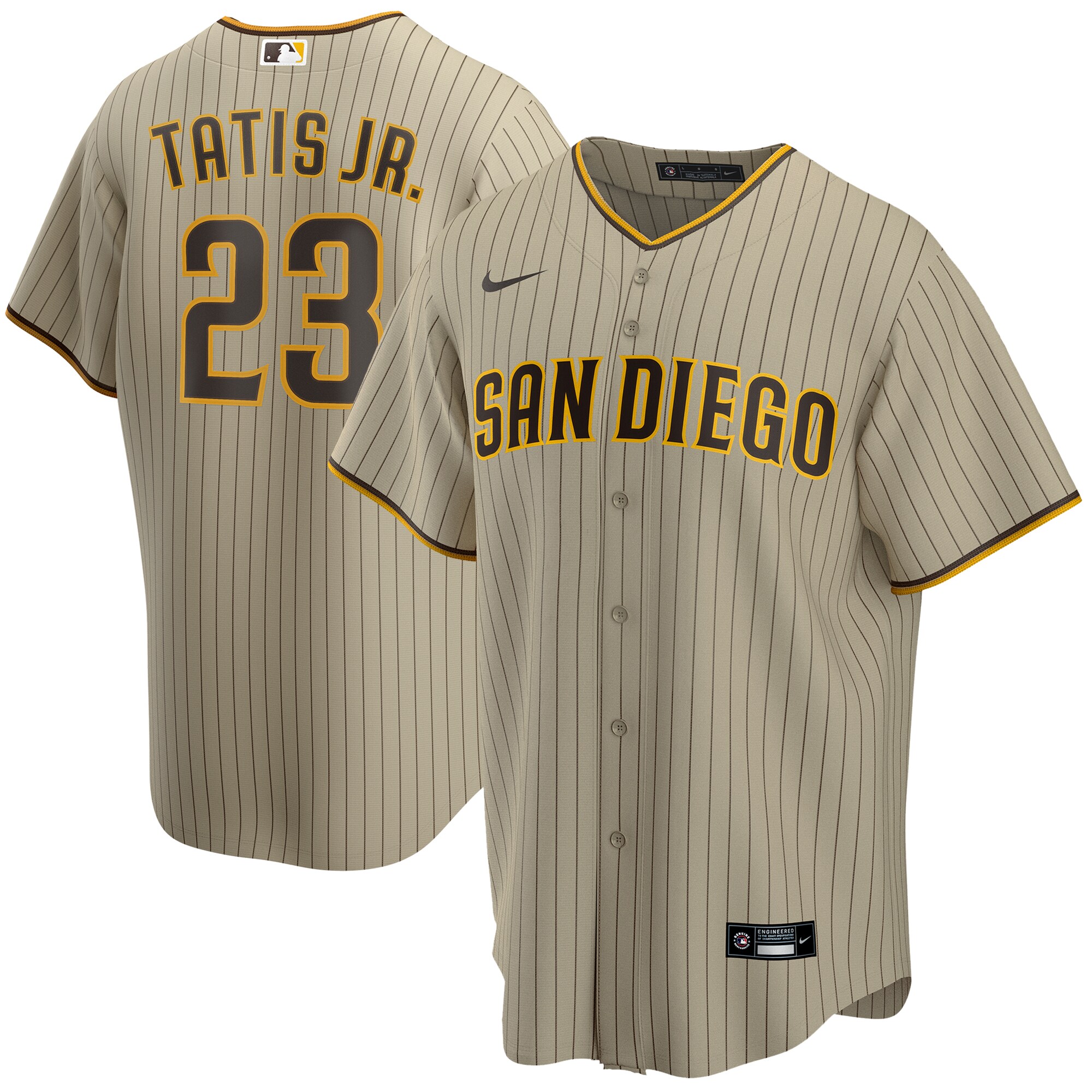 mens san diego padres fernando tatis jr. nike tan alternate replica player jersey Collection - San Diego Padres Proshop Jerseys & Caps