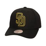 mens san diego padres mitchell  ness black neon logo pro crown adjustable hat Collection - San Diego Padres Proshop Jerseys & Caps