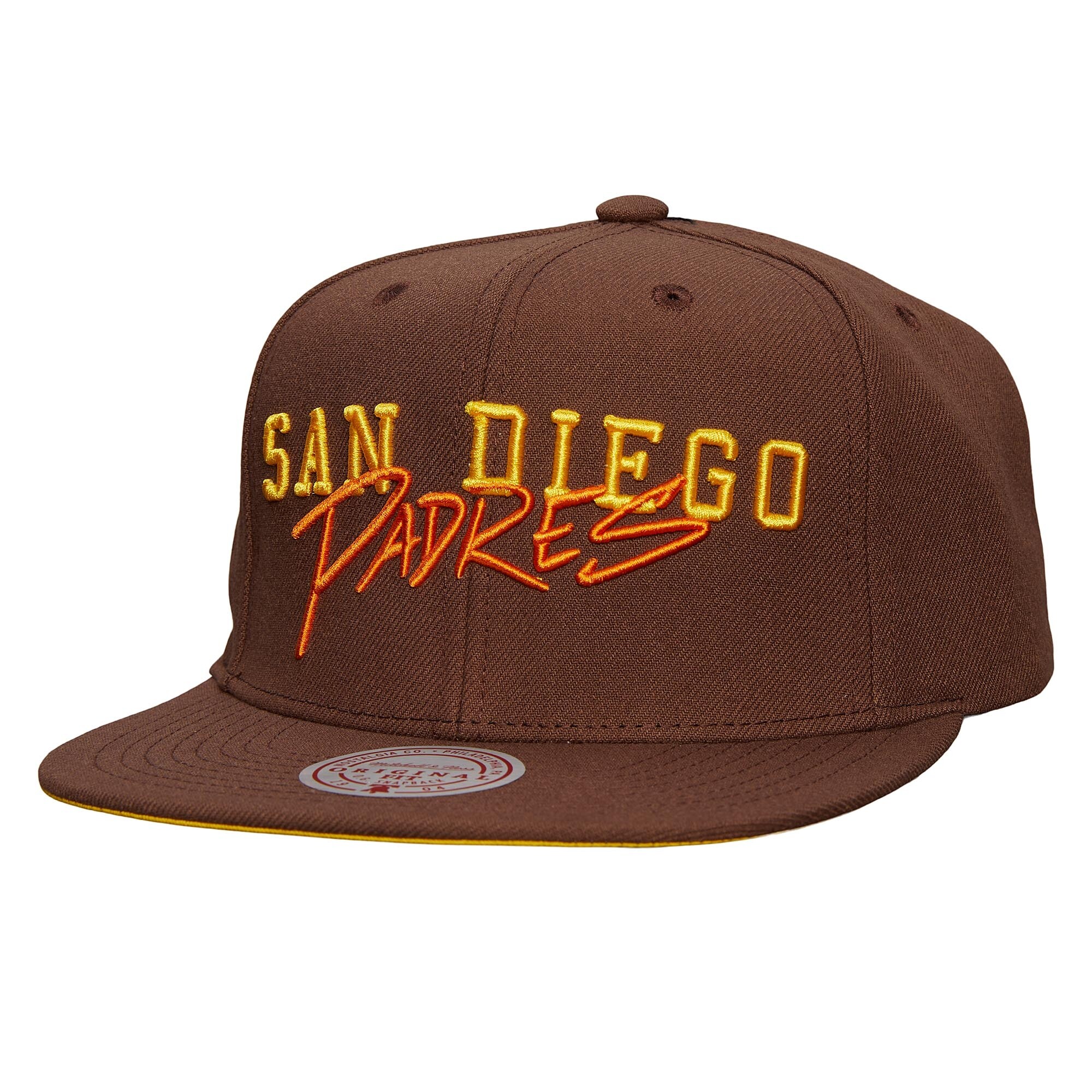 mens san diego padres mitchell  ness brown team tagged snapback hat Collection - San Diego Padres Proshop Jerseys & Caps
