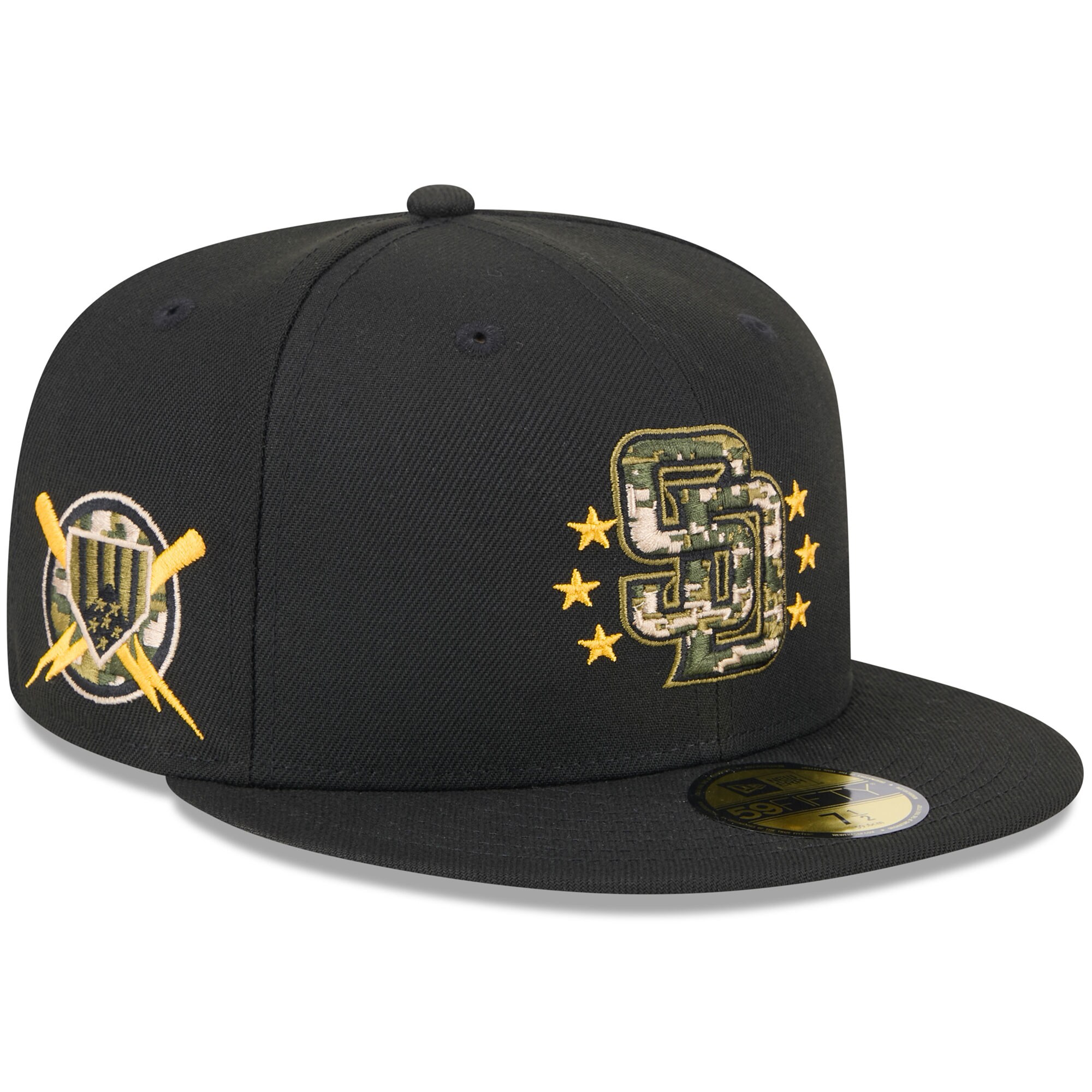 mens san diego padres new era black 2024 armed forces day on-field 59fifty fitted hat Collection - San Diego Padres Proshop Jerseys & Caps