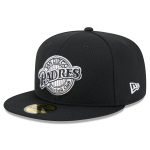 mens san diego padres new era black 2025 mlb clubhouse 59fifty fitted hat Collection - San Diego Padres Proshop Jerseys & Caps