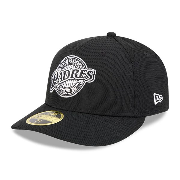 mens san diego padres new era black 2025 mlb clubhouse low profile 59fifty fitted hat Collection - San Diego Padres Proshop Jerseys & Caps