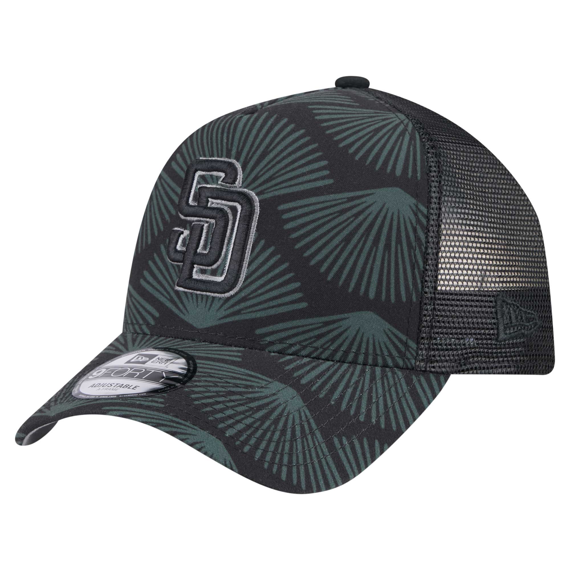 mens san diego padres new era black 9forty a-frame trucker adjustable hat Collection - San Diego Padres Proshop Jerseys & Caps