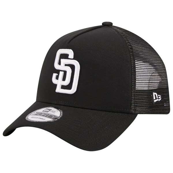 mens san diego padres new era black a-frame 9forty trucker adjustable hat Collection - San Diego Padres Proshop Jerseys & Caps