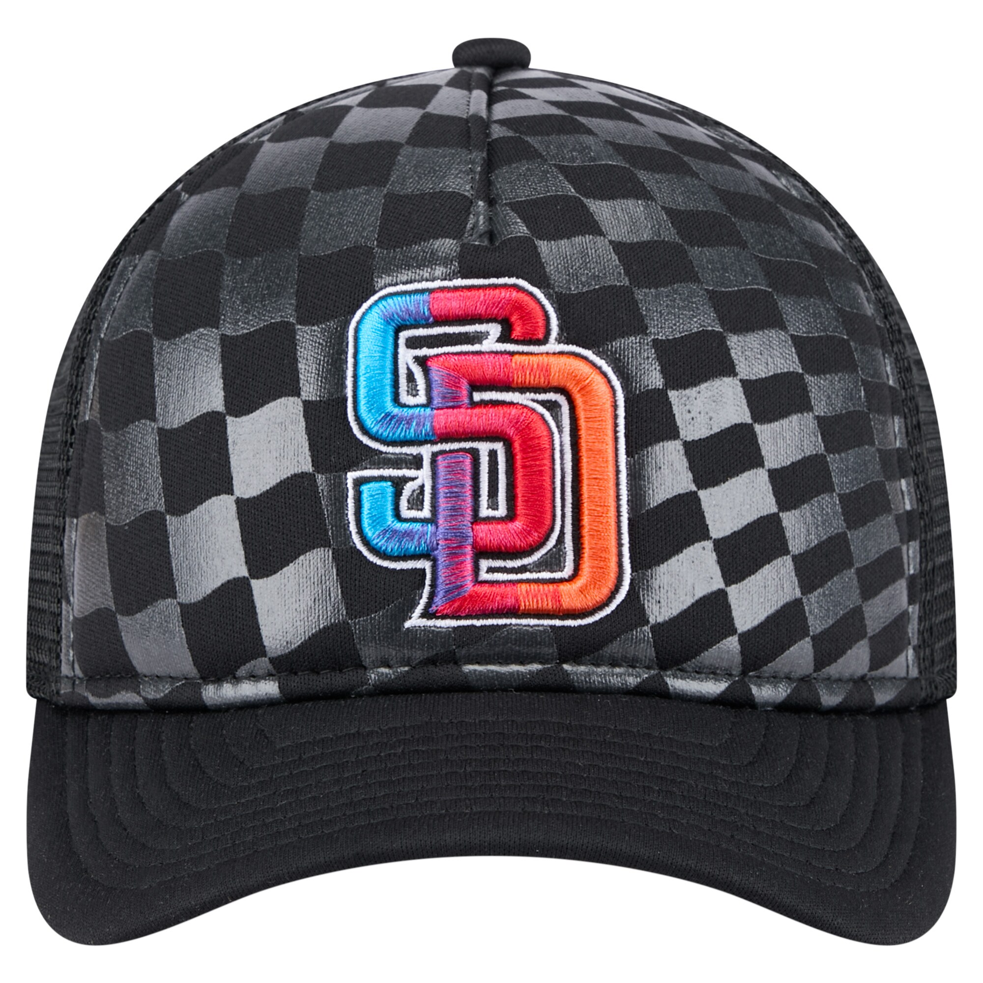 mens san diego padres new era black gradient 9forty a-frame m-crown trucker adjustable hat Collection - San Diego Padres Proshop Jerseys & Caps