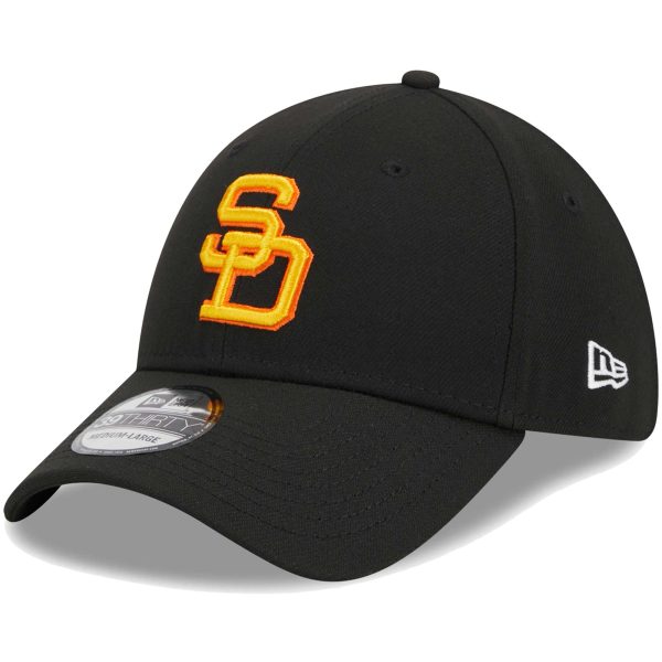 mens san diego padres new era black logo 39thirty flex hat 200014732 Collection - San Diego Padres Proshop Jerseys & Caps