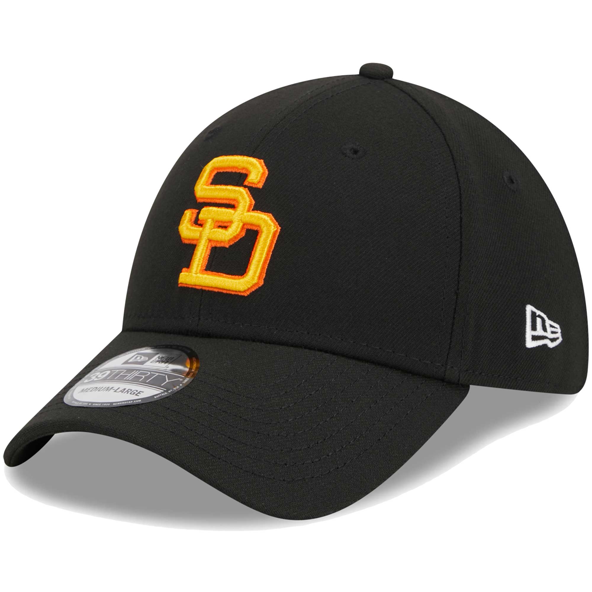 mens san diego padres new era black logo 39thirty flex hat 200014732 Collection - San Diego Padres Proshop Jerseys & Caps