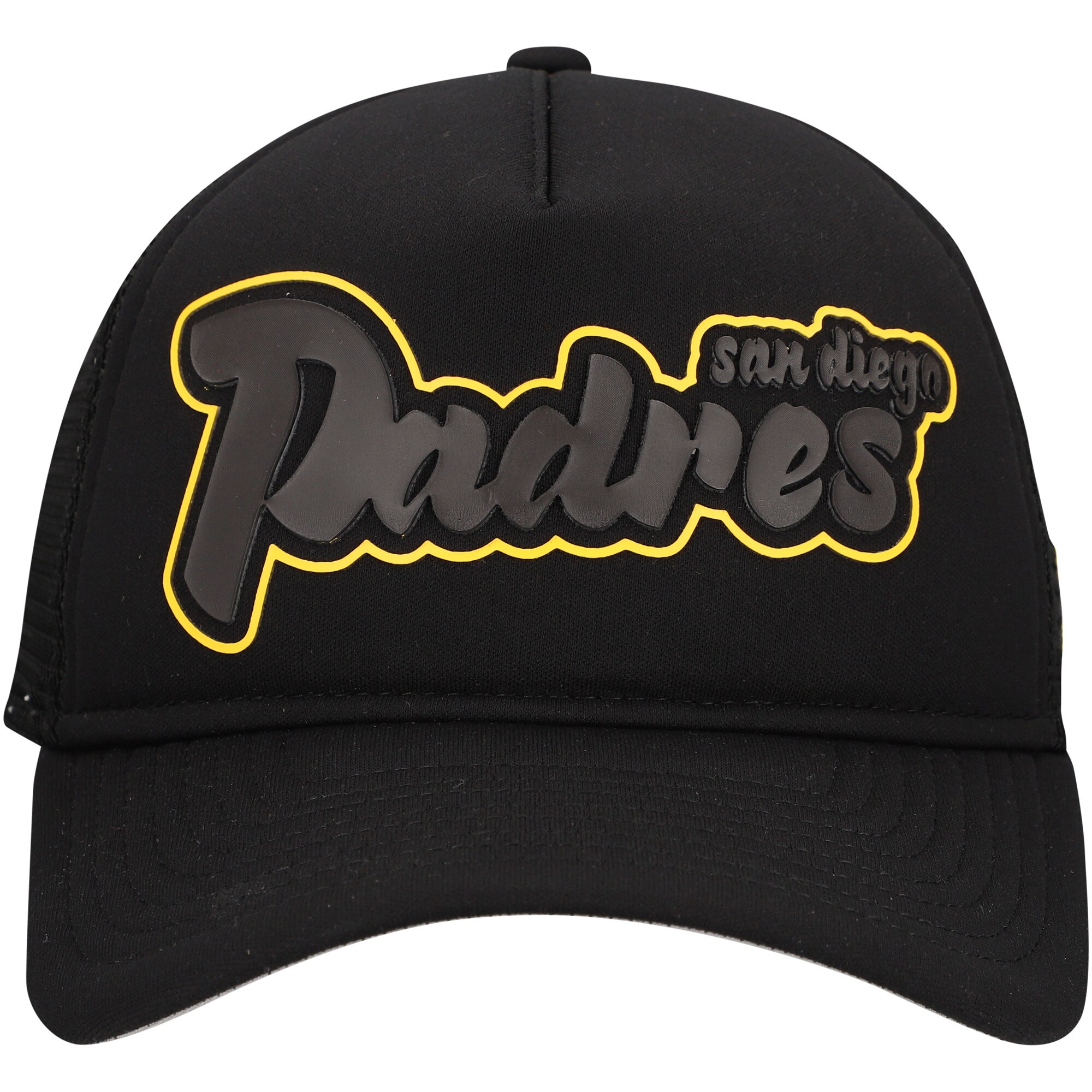 mens san diego padres new era black retro bold a-frame trucker 9forty adjustable hat Collection - San Diego Padres Proshop Jerseys & Caps