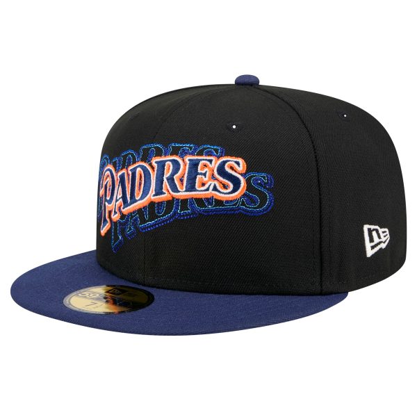 mens san diego padres new era black shadow stitch 59fifty fitted hat Collection - San Diego Padres Proshop Jerseys & Caps