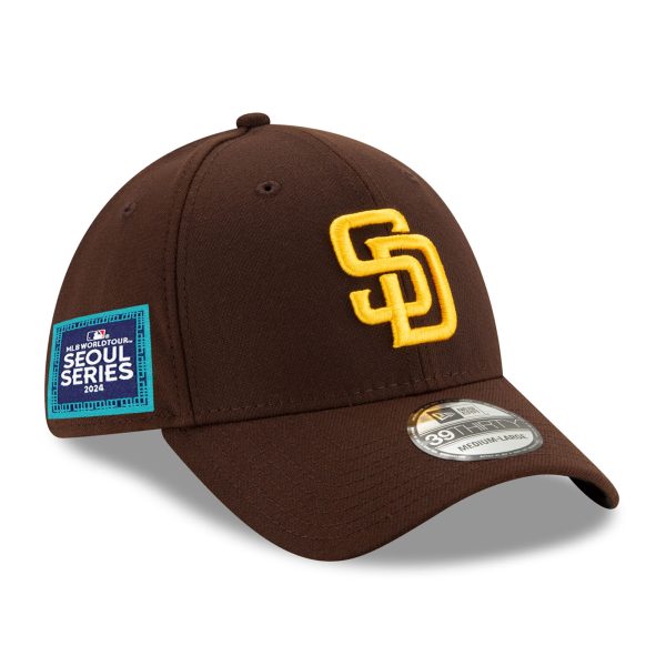 mens san diego padres new era brown 2024 mlb world tour seoul series 39thirty flex hat Collection - San Diego Padres Proshop Jerseys & Caps