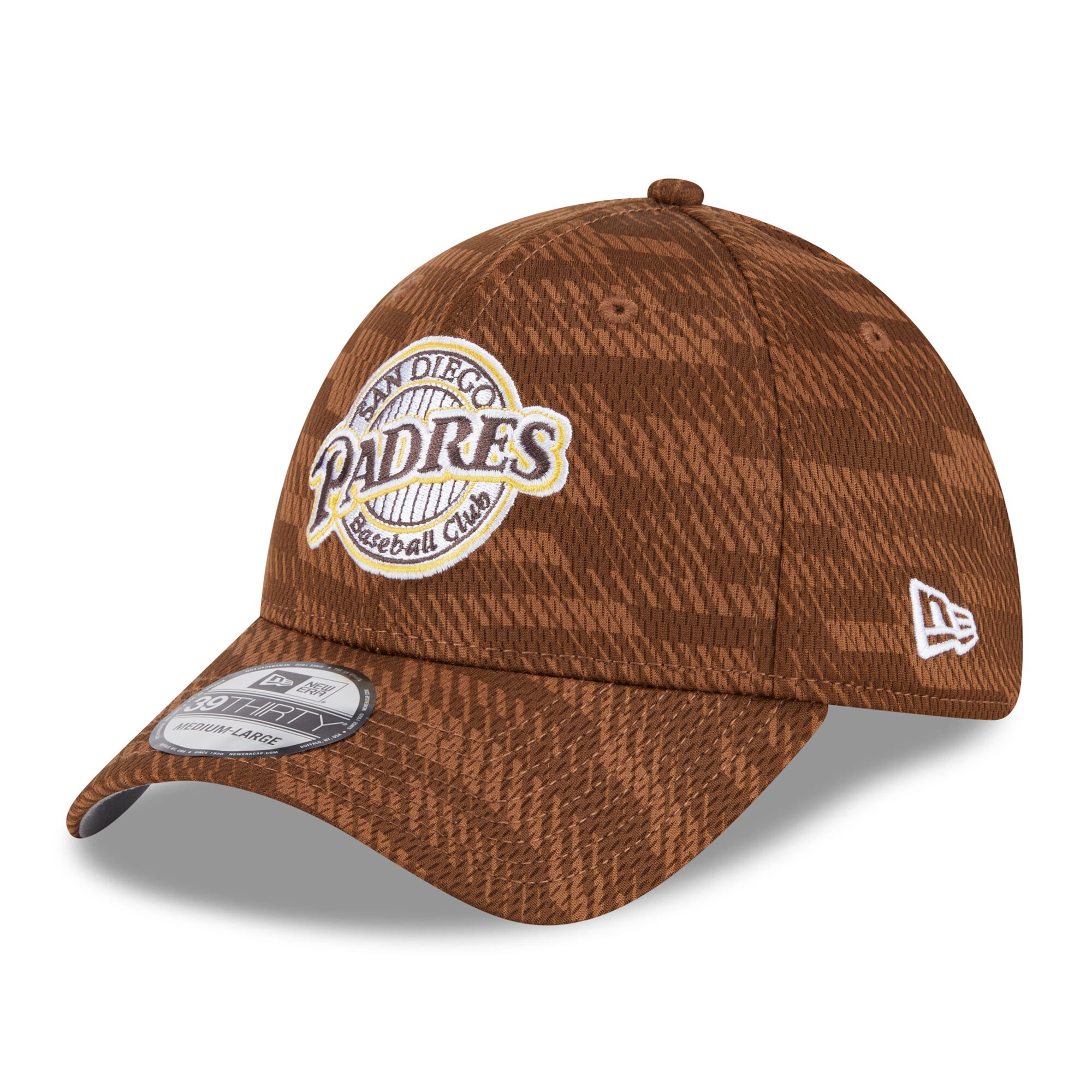 mens san diego padres new era brown 2025 mlb clubhouse 39thirty flex hat Collection - San Diego Padres Proshop Jerseys & Caps
