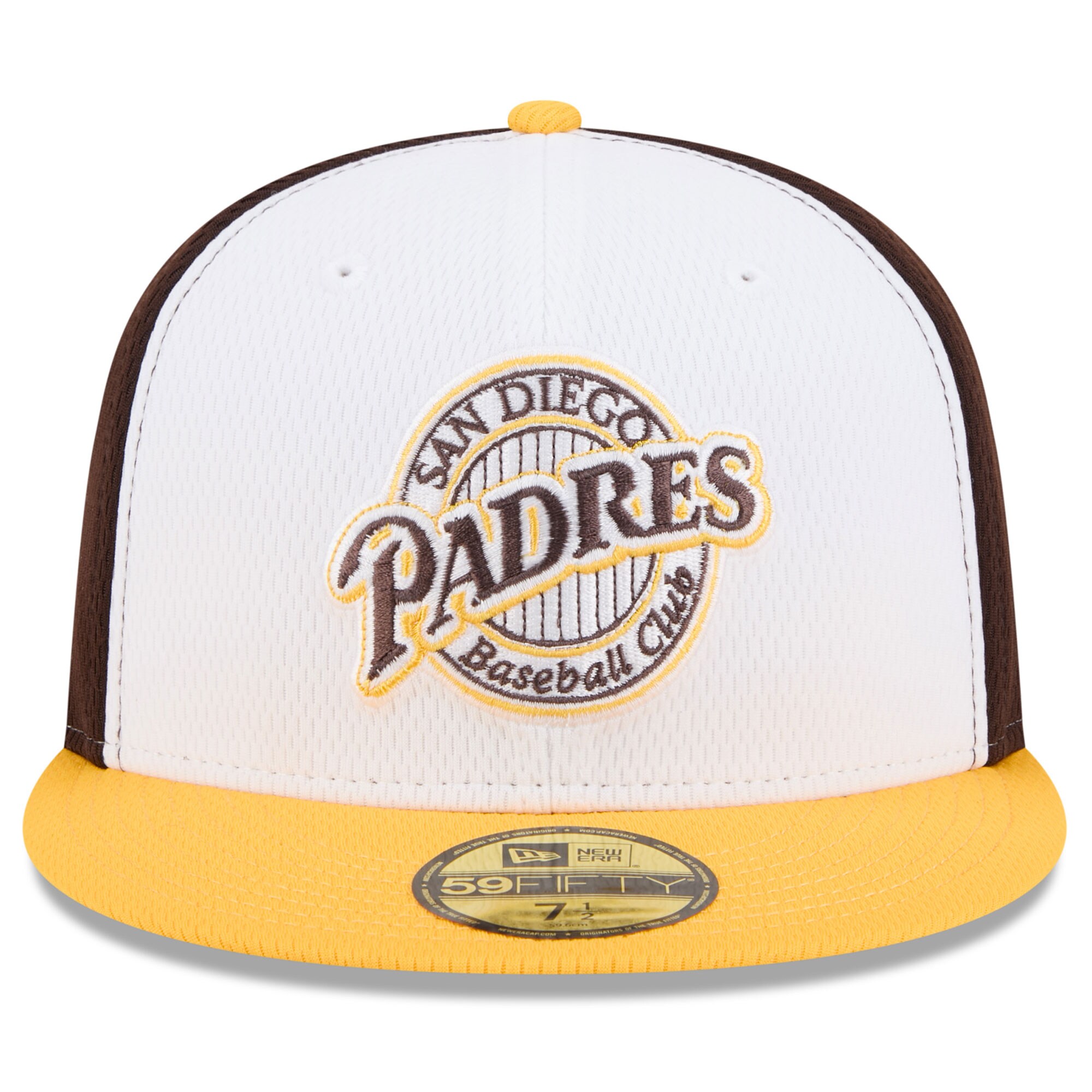 mens san diego padres new era browngold 2025 mlb clubhouse 59fifty fitted hat Collection - San Diego Padres Proshop Jerseys & Caps