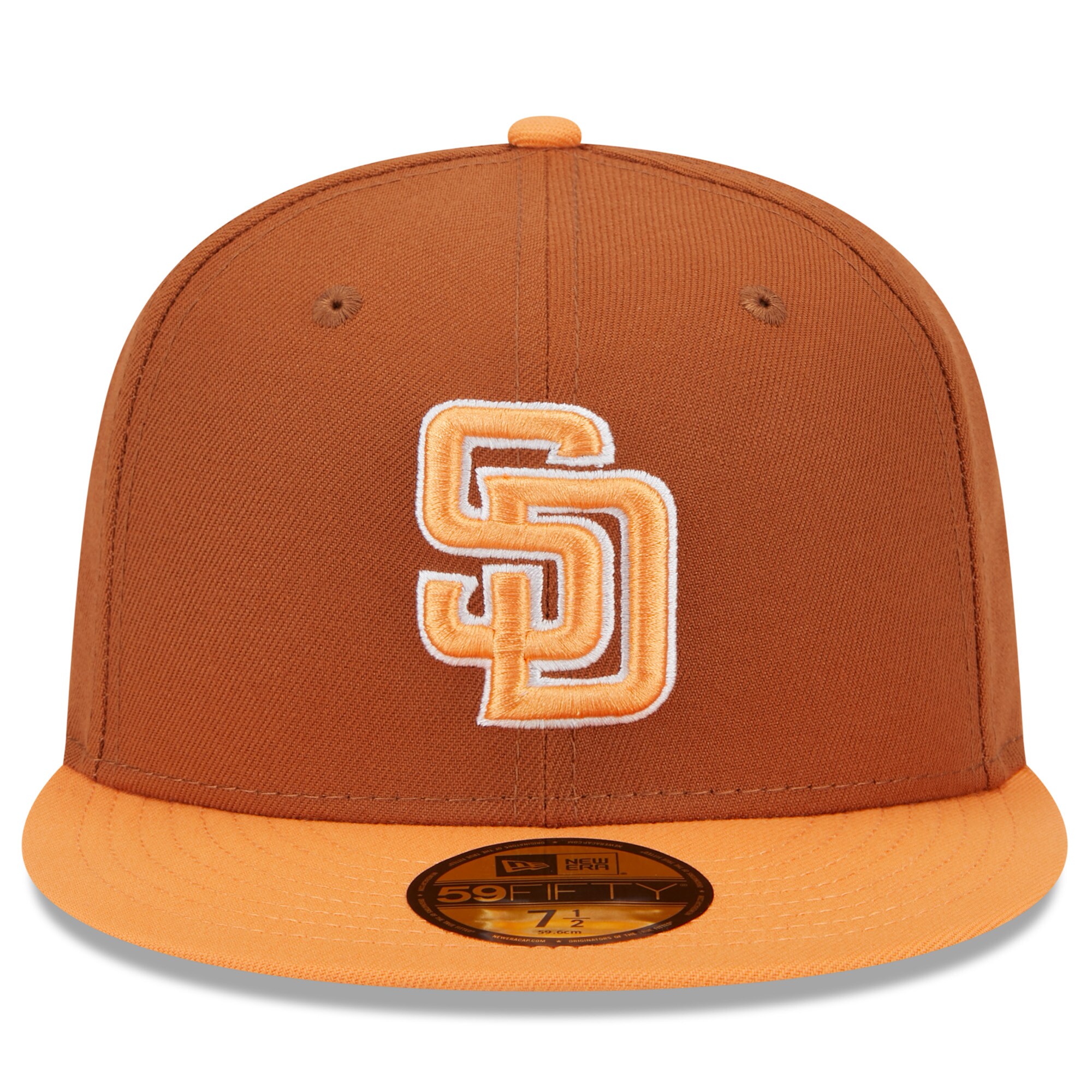 mens san diego padres new era brownorange spring color basic two-tone 59fifty fitted hat Collection - San Diego Padres Proshop Jerseys & Caps