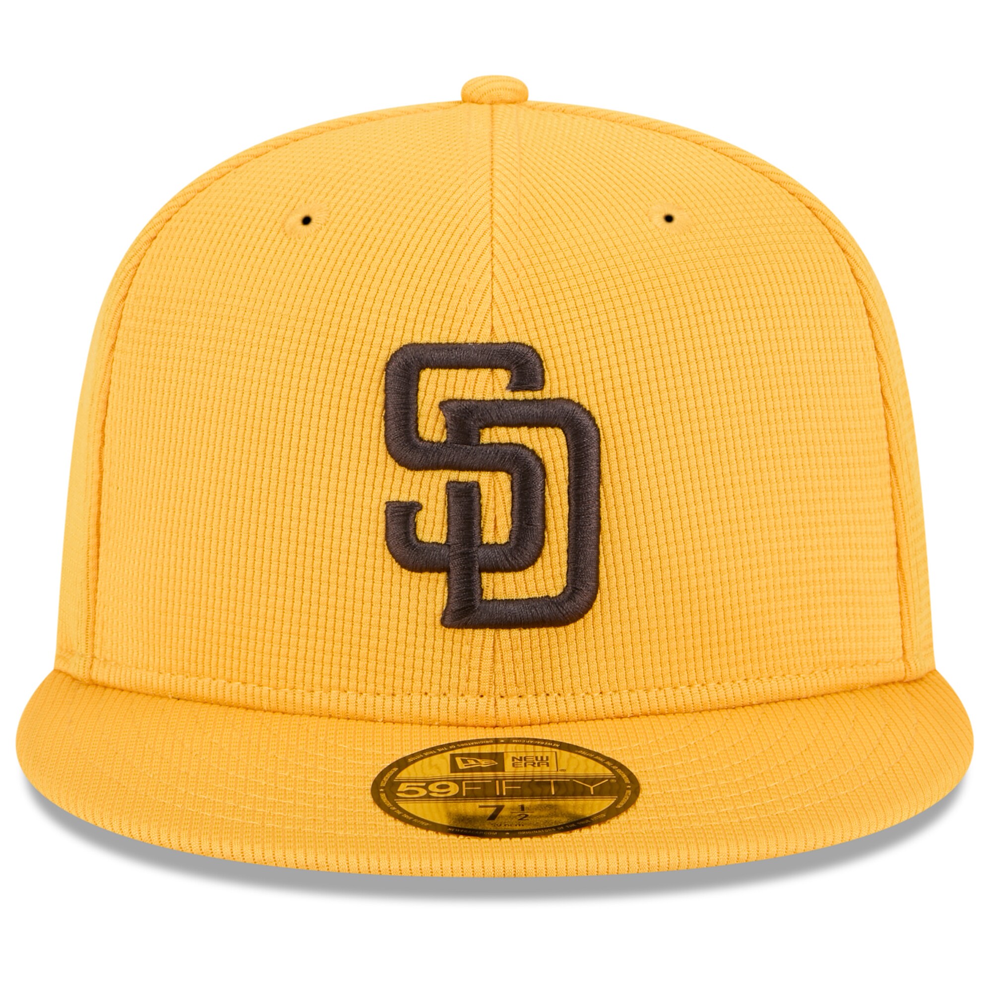 mens san diego padres new era gold 2025 spring training 59fifty fitted hat Collection - San Diego Padres Proshop Jerseys & Caps