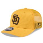 mens san diego padres new era gold 2025 spring training 9seventy stretch-snap trucker hat Collection - San Diego Padres Proshop Jerseys & Caps