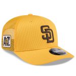 mens san diego padres new era gold 2025 spring training 9seventy stretch-snap trucker hat Collection - San Diego Padres Proshop Jerseys & Caps