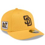 mens san diego padres new era gold 2025 spring training low profile 59fifty fitted hat Collection - San Diego Padres Proshop Jerseys & Caps