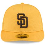 mens san diego padres new era gold 2025 spring training low profile 59fifty fitted hat Collection - San Diego Padres Proshop Jerseys & Caps