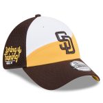 mens san diego padres new era golddark brown 2025 spring training 39thirty flex hat Collection - San Diego Padres Proshop Jerseys & Caps