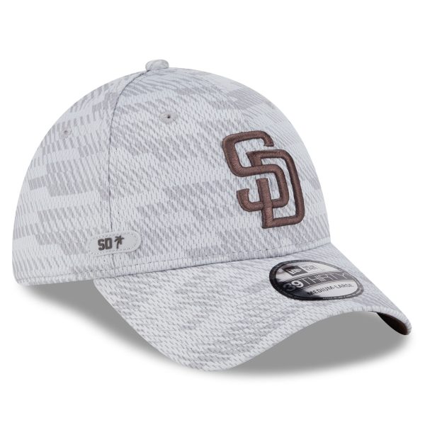 mens san diego padres new era gray 2025 mlb clubhouse 39thirty flex hat Collection - San Diego Padres Proshop Jerseys & Caps