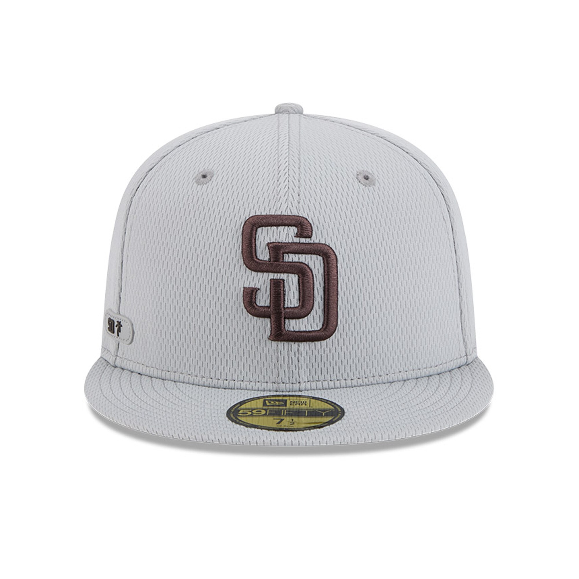 mens san diego padres new era gray 2025 mlb clubhouse 59fifty fitted hat Collection - San Diego Padres Proshop Jerseys & Caps
