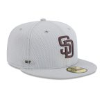 mens san diego padres new era gray 2025 mlb clubhouse 59fifty fitted hat Collection - San Diego Padres Proshop Jerseys & Caps