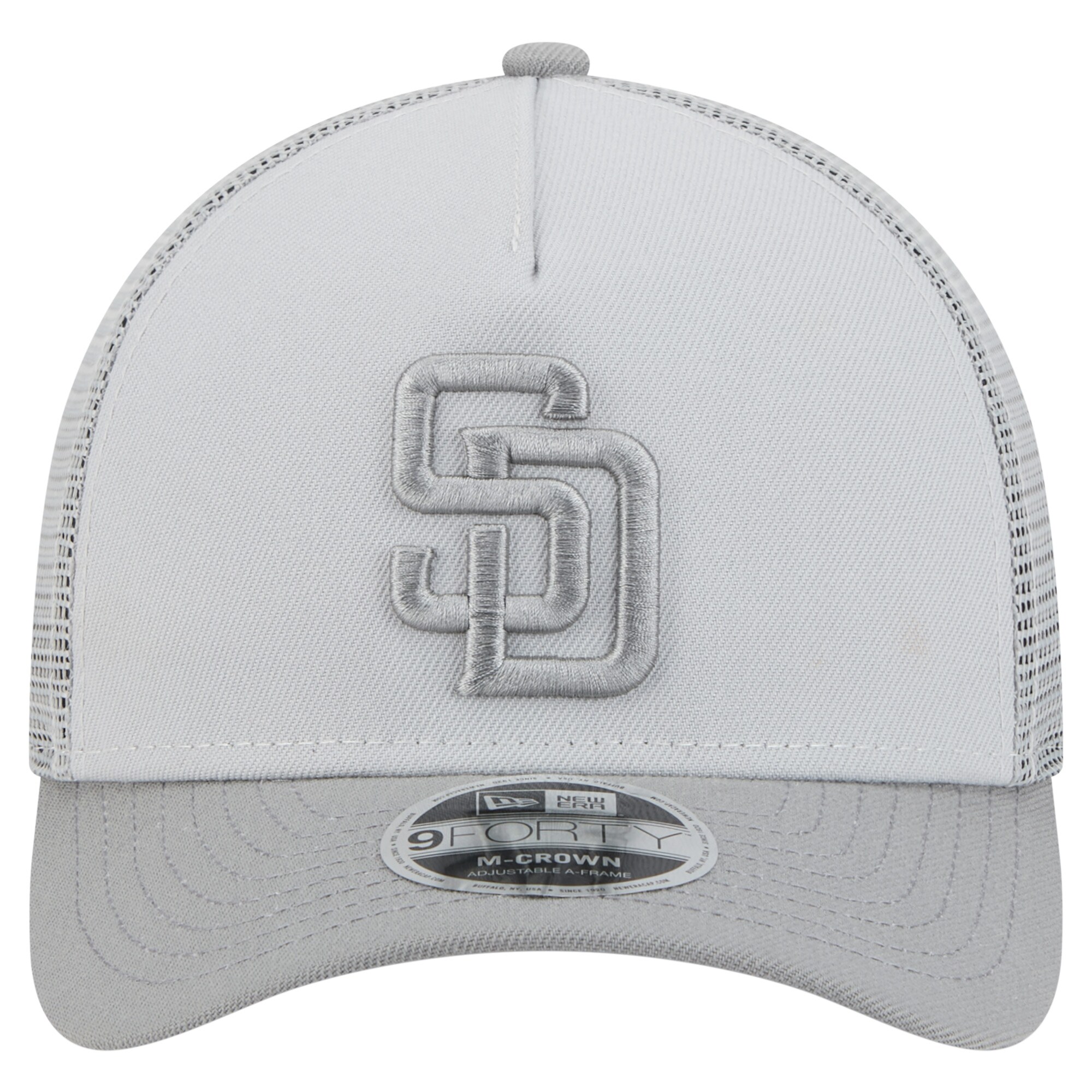 mens san diego padres new era gray color pack a-frame 9forty trucker adjustable hat Collection - San Diego Padres Proshop Jerseys & Caps