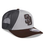 mens san diego padres new era graybrown 2025 batting practice 9seventy stretch-snap trucker hat Collection - San Diego Padres Proshop Jerseys & Caps