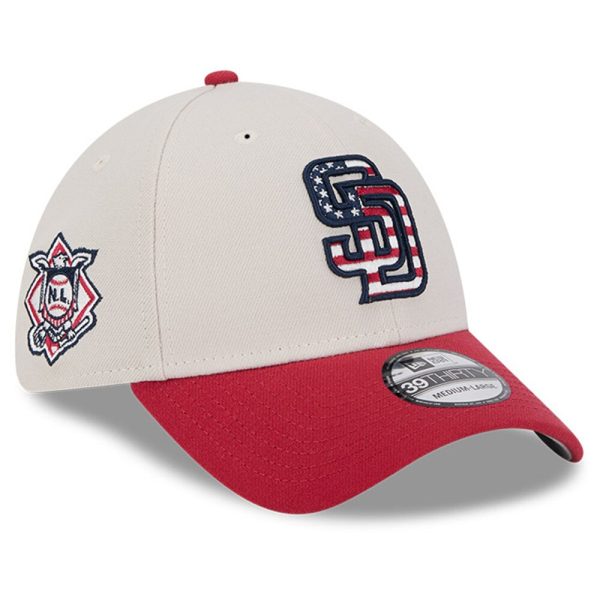mens san diego padres new era khakired 2024 fourth of july 39thirty flex hat Collection - San Diego Padres Proshop Jerseys & Caps
