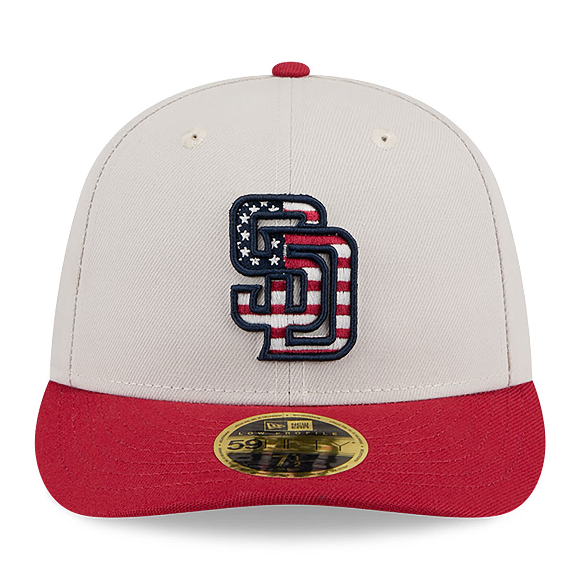 mens san diego padres new era khakired 2024 fourth of july low profile 59fifty fitted hat Collection - San Diego Padres Proshop Jerseys & Caps