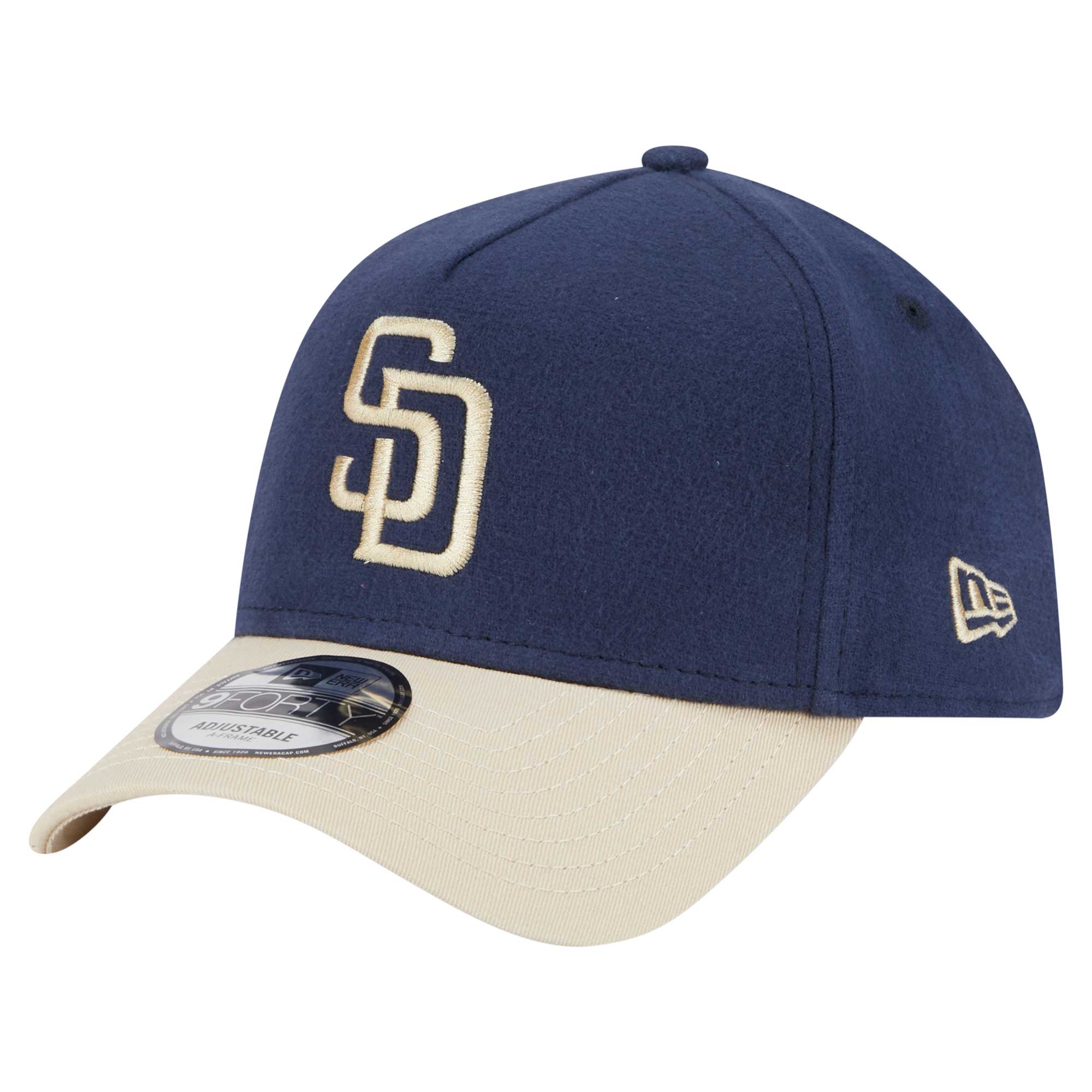 mens san diego padres new era navy moleskin crown a-frame 9forty adjustable hat Collection - San Diego Padres Proshop Jerseys & Caps