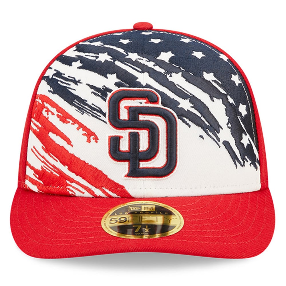 mens san diego padres new era red 2022 4th of july low profile 59fifty fitted hat Collection - San Diego Padres Proshop Jerseys & Caps