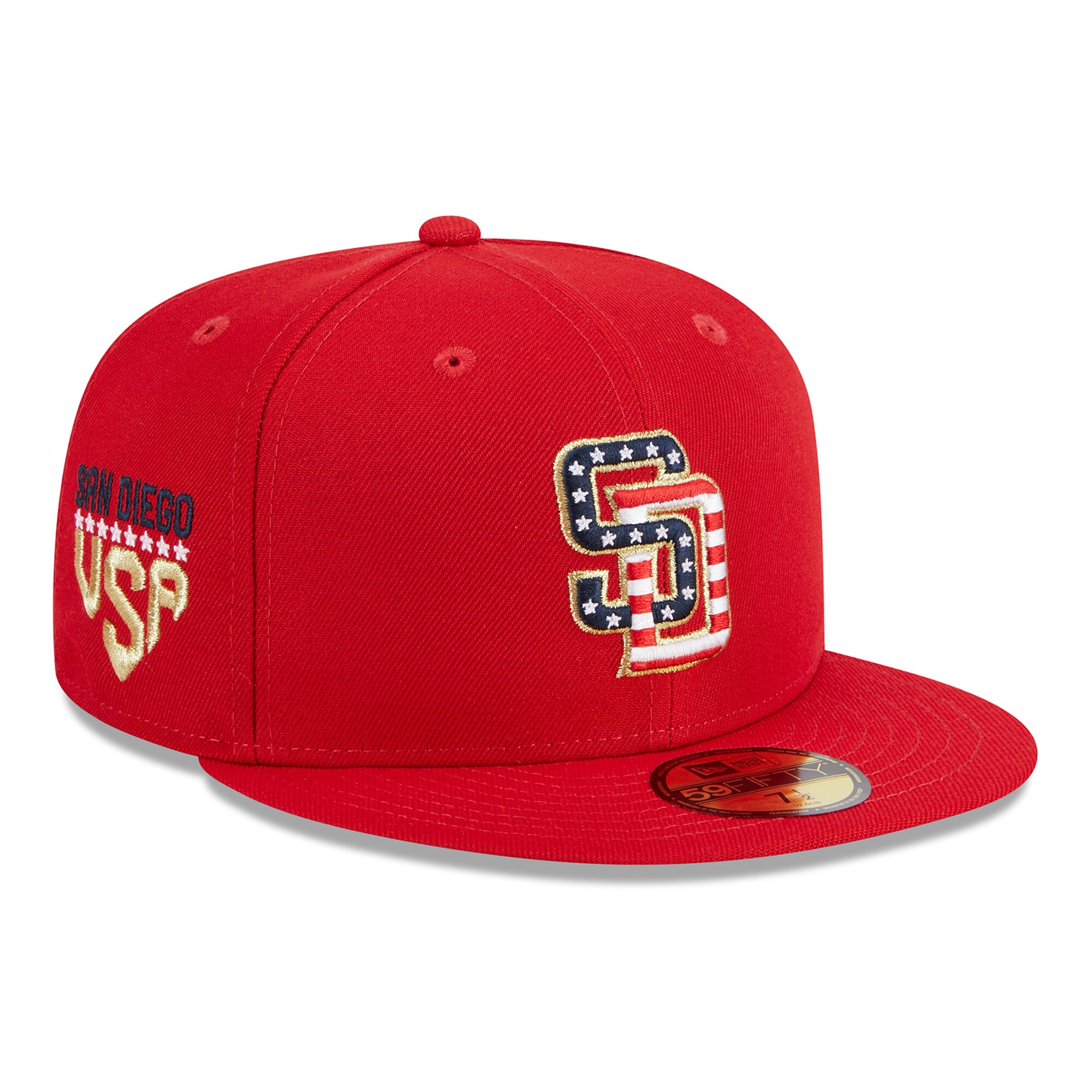 mens san diego padres new era red 2023 fourth of july 59fifty fitted hat Collection - San Diego Padres Proshop Jerseys & Caps