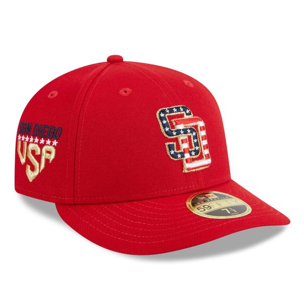 mens san diego padres new era red 2023 fourth of july low profile 59fifty fitted hat Collection - San Diego Padres Proshop Jerseys & Caps