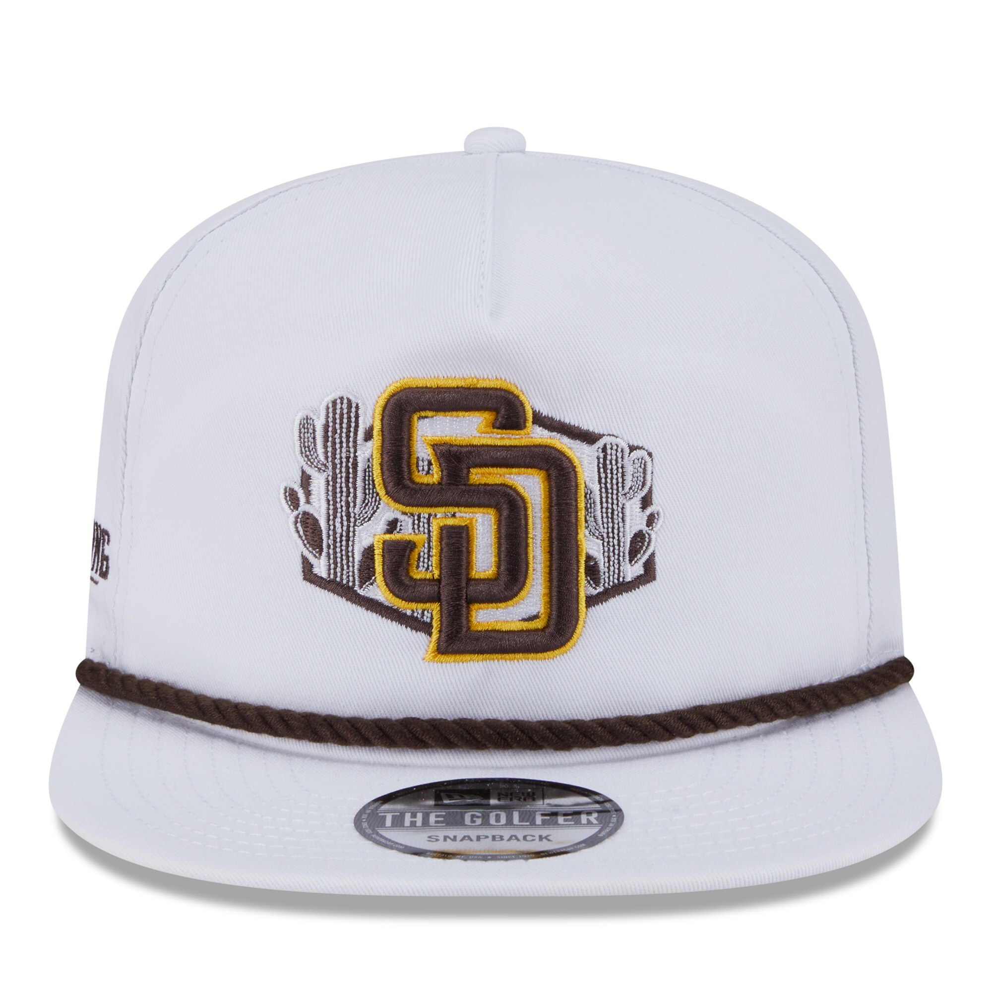 mens san diego padres new era white 2025 spring training palm golfer adjustable hat Collection - San Diego Padres Proshop Jerseys & Caps